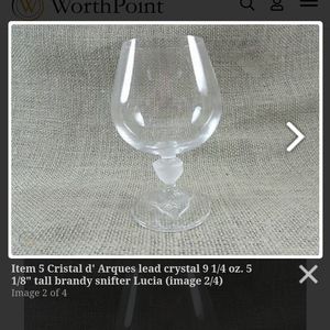 Cristal d'Arques Lucia Brandy glasses